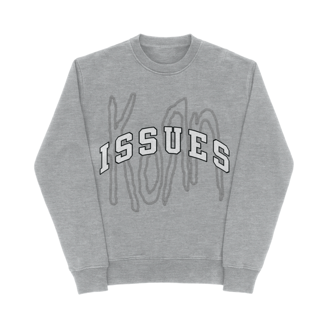Korn Issues フーディ ダークグレー men's sweatshirt Korn - Issues Tracklist - ROCK OFF - KORNHD21MB