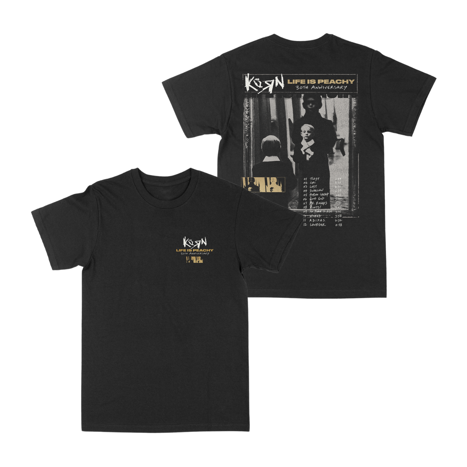 90's Korn Life Is Peachy Tシャツ XLサイズ Life Is Peachy 30th Anniversary Cover Tee – KoRn