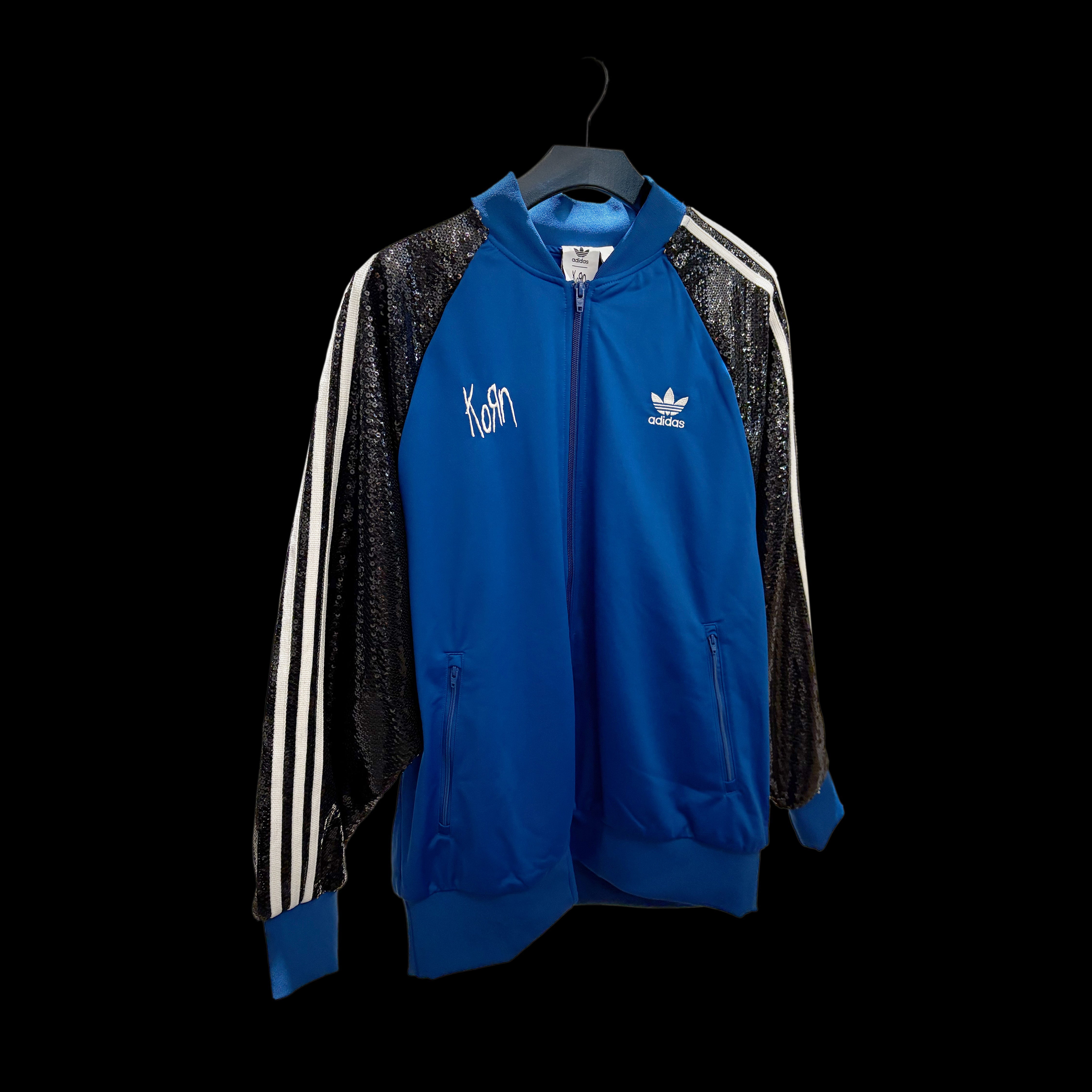 Korn x Adidas Black Sequin Track Jacket – KoRn