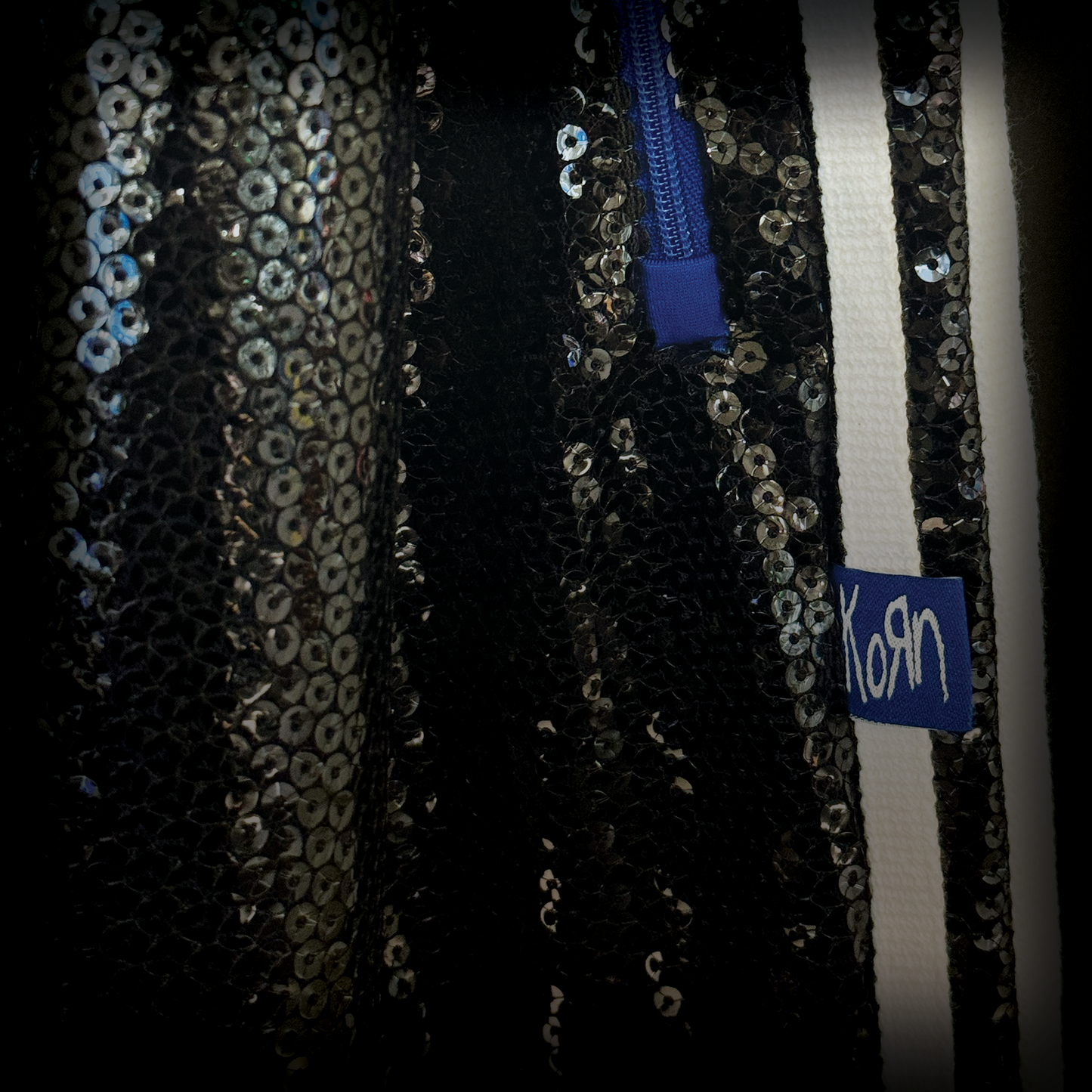 Korn x Adidas Black Sequin Track Pants