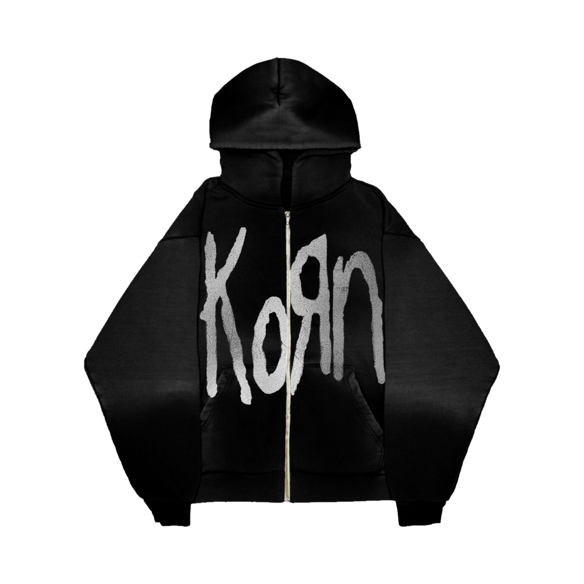 【FLAREUP】Crinkle Hood Zip-up LAIWANG Men's Full Zip Fleece Hoodie zippered Color Block