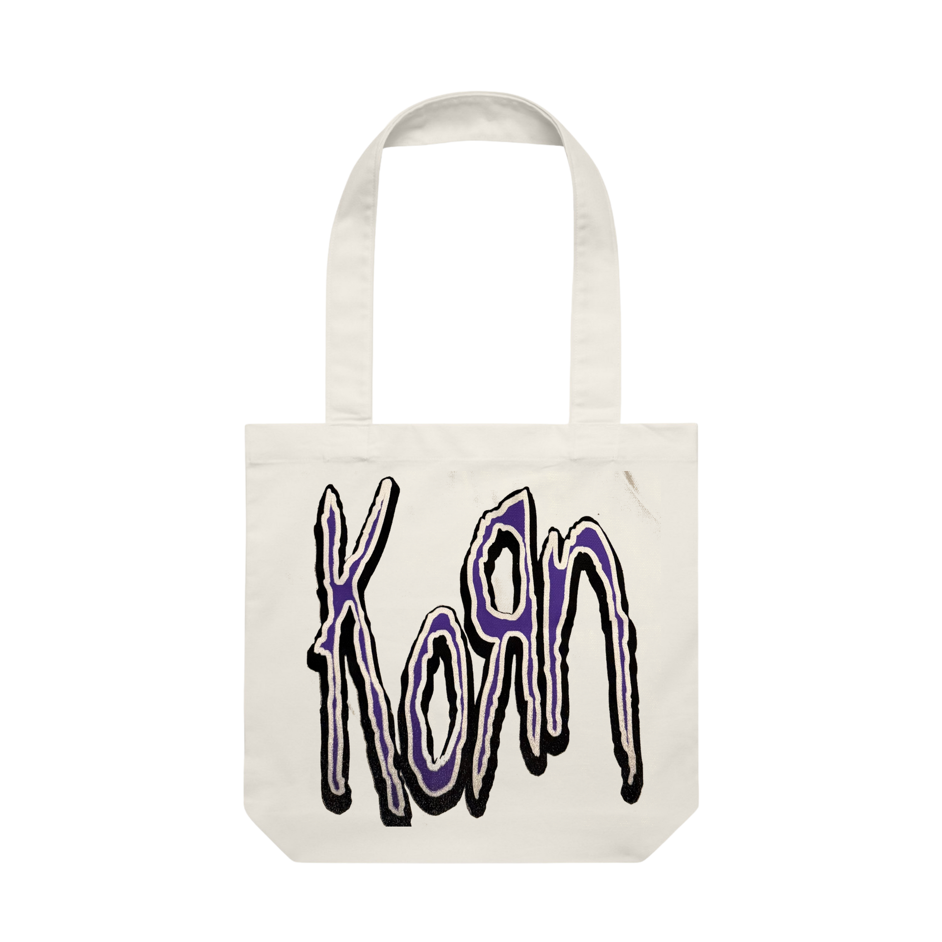 KORN 直筆サイン入りトート 本物 Cream Purple Logo Tote – KoRn